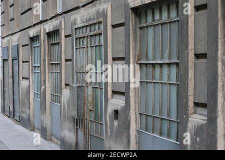 Wien, Nibelungenviertel, altes Lager Foto Stock