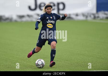 Vinovo (TO, Italia. 13 Feb 2021. Vinovo (TO), Italy, Juventus Training Center, February 13, 2021, Tuija Hyyrynen (Juventus) durante Juventus vs Empoli Ladies - Italian Coppa Italia Football Match Credit: Danilo Vigo/LPS/ZUMA Wire/Alamy Live News Foto Stock