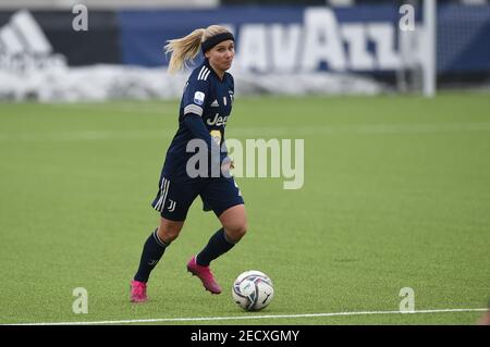 Vinovo (TO, Italia. 13 Feb 2021. Vinovo (TO), Italy, Juventus Training Center, February 13, 2021, Tuija Hyyrynen (Juventus) durante Juventus vs Empoli Ladies - Italian Coppa Italia Football Match Credit: Danilo Vigo/LPS/ZUMA Wire/Alamy Live News Foto Stock