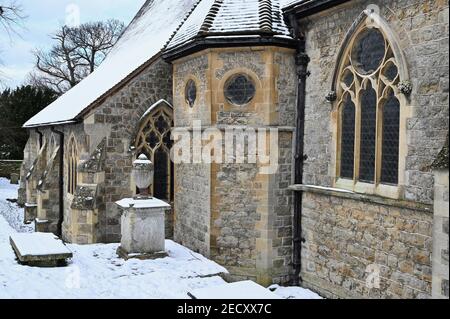 St James Church, North Cray, Foots Cray Meadows, Kent. REGNO UNITO Foto Stock