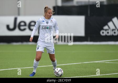 13 febbraio 2021, Vinovo (TO, Italia: Vinovo (TO), Italy, Juventus Training Center, 13 febbraio 2021, Anna Knol (Empoli) durante la Juventus vs Empoli Ladies - Italian Coppa Italia Football Match (Credit Image: © Danilo Vigo/LPS via ZUMA Wire) Foto Stock