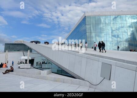 New Opera House, Oslo, Norvegia Foto Stock