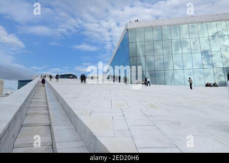 New Opera House, Oslo, Norvegia Foto Stock