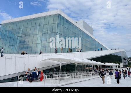 New Opera House, Oslo, Norvegia Foto Stock
