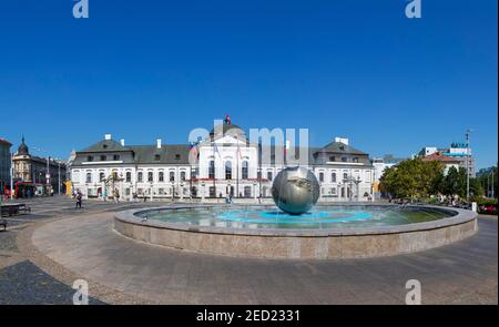 Palazzo Grassalkovich, Palazzo residenziale, Palazzo Presidenziale, Bratislava, Slovacchia Foto Stock