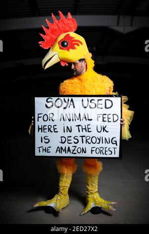 "Ultima cena", spettacolo della ribellione Amazon, Eco Solution Center, Ilford Foto Stock