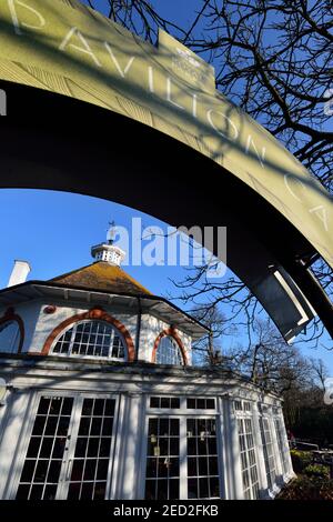 Pavilion Cafe, Greenwich Park, Greenwich, East London, Regno Unito Foto Stock