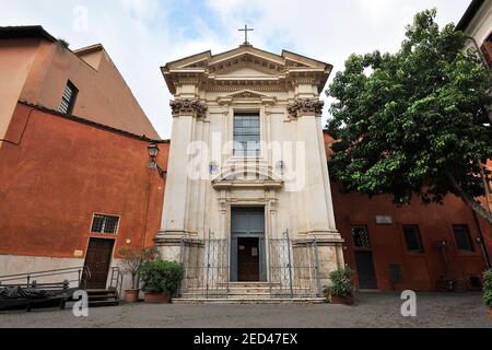 Italia, Roma, Trastevere, chiesa di Sant'Egidio Foto Stock