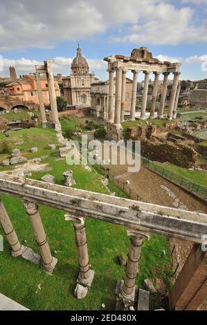 Italia, Roma, Foro Romano Foto Stock