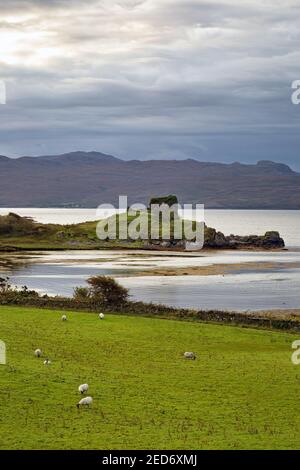 Teangue villaggio sulla penisola di Sleat, Isola di Skye, Scozia Foto Stock