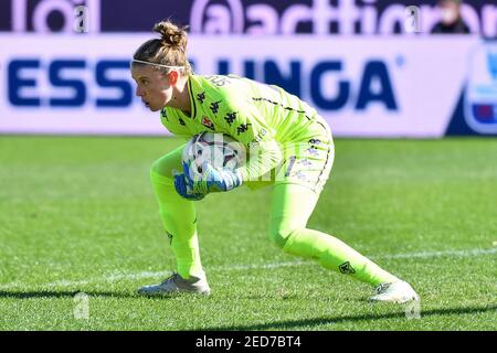 Firenze, Italia. 14 Feb 2021. 2/14/2021 - Katja Schroffenegger (Fiorentina Femminile) durante ACF Fiorentina Femminile vs FC Internazionale, Coppa Italia Femminile a Firenze, Italia, Febbraio 14 2021 (Foto di IPA/Sipa USA) Credit: Sipa USA/Alamy Live News Foto Stock