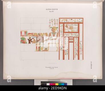 Altes Reich. Dynastie IV, V. Pyramiden von Giseh (Jîzah)- Grab 54 Foto Stock