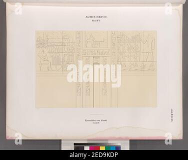 Altes Reich. Dynastie IV, V. Pyramiden von Giseh (Jîzah)- Grab 32 Foto Stock