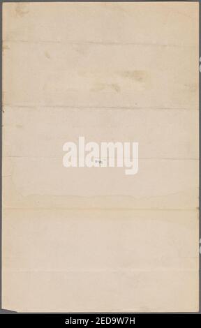 Firma autografa tagliati fuori e montato. Nota firmata da Julian Hawthorne lo identifica come scritto sul coperchio di una copia di Dickens della casa parole, 1855 Foto Stock