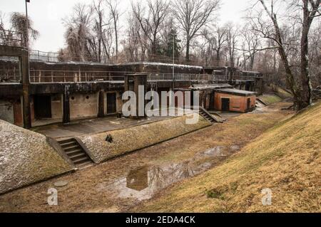 Supporto batteria Vernon, Fort Hunt Park, Virginia Foto Stock