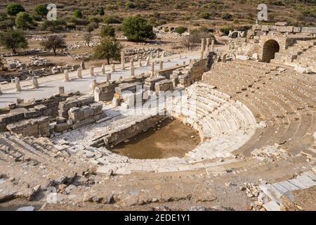 Odeione di Efeso nella città antica di Efeso, Turchia Foto Stock