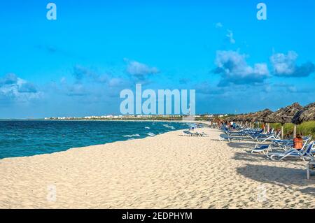 Spiaggia di Cayo Santa Maria, Villa Clara, Cuba Foto Stock