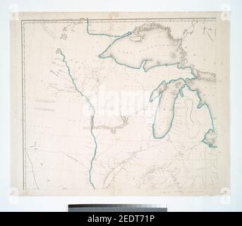 Stati Uniti d'America America - carte des Etats-Unis de l'Amérique Septentrionale Foto Stock