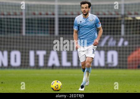 14 febbraio 2021, Milano, Italia: Milano, Italia, Stadio Giuseppe Meazza, 14 febbraio 2021, Marco Parolo (S.S. Lazio) durante FC Internazionale vs SS Lazio - Calcio italiano Serie A Match (Credit Image: © Francesco Scaccianoce/LPS via ZUMA Wire) Foto Stock