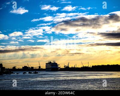 Pegasus Ace sul RiverTyne Gennaio 2021 Foto Stock