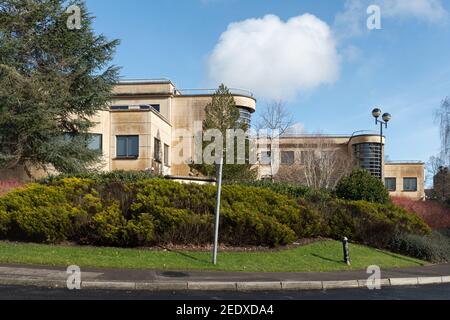 Edificio di Zurigo, uffici della Zurich Insurance Company al Farnborugh Aerospace Center business Park, Hampshire, Inghilterra, UK Foto Stock