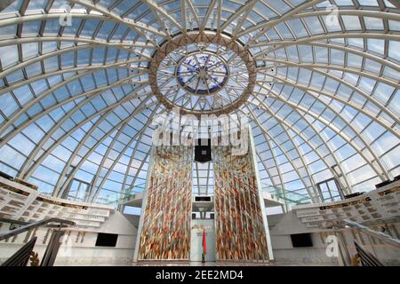 La cupola all'interno del Museo della Grande Guerra Patriottica a Minsk, Bielorussia Foto Stock