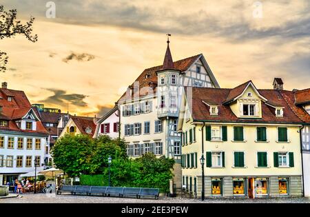 Architettura di San Gallo in Svizzera Foto Stock