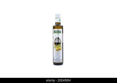 Olio Extra Vergine di Oliva Mazola Foto Stock