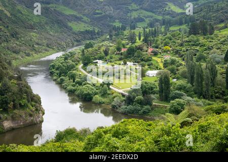 Gerusalemme, fiume Wanganui, Isola del Nord, Nuova Zelanda Foto Stock