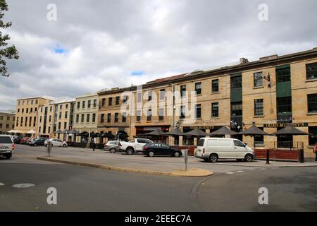 Mercato di Salamanca a Hobart, Tasmania, Australia Foto Stock