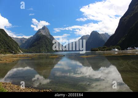Milford Sound Nuova Zelanda Foto Stock