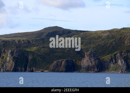 Alaska, Costa di Unga Island-Aleutian Islands, Stati Uniti Foto Stock