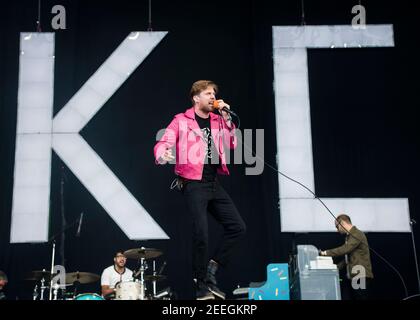 I capi Kaiser si esibiscono dal vivo sul palco il giorno 2 del Festival dell'Isola di Wight 2017, Seaclose Park, Isle of Wight. Data immagine: Venerdì 9 giugno 2017. Il credito fotografico dovrebbe essere: © DavidJensen Foto Stock