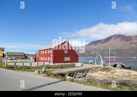 Museo di Qeqertarsuaq, Groenlandia Foto Stock