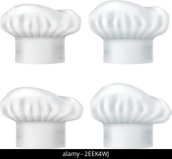 Set di cappelli da chef. Illustrazione vettoriale. Illustrazione Vettoriale
