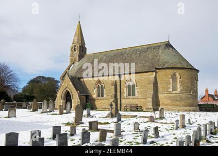 St Margaret's Church nel villaggio di Beswick, East Yorkshire, Inghilterra Regno Unito Foto Stock