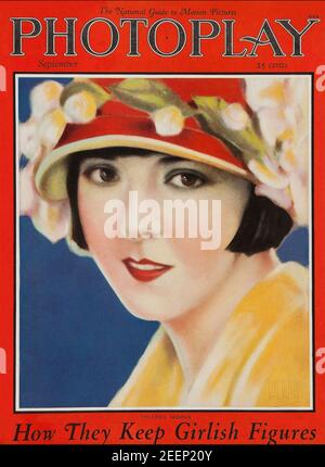 COLLEEN MOORE (1899-1988) attrice cinematografica americana sulla copertina di American Photoplay nel settembre 1924 Foto Stock