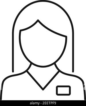 Icona medico di rimozione dei capelli del laser, stile del contorno Illustrazione Vettoriale