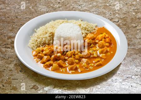 Stroganoff di pollo Foto Stock