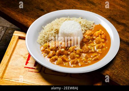 Stroganoff di pollo Foto Stock