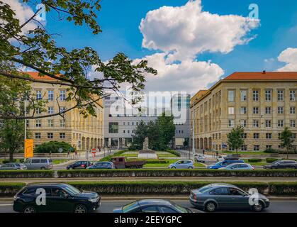 Wroclaw Giugno 15 2018 Università degli edifici principali della tecnologia Foto Stock