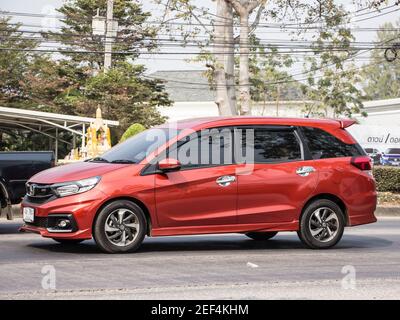 Chiangmai, Thailandia - Gennaio 29 2021: Van privato Honda Mobilio. Foto sulla strada n.121 a circa 8 km dal centro di Chiangmai, thailandia. Foto Stock