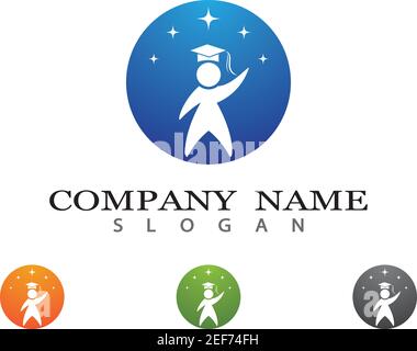 Il logo di istruzione Modello icona vettore illustration design Illustrazione Vettoriale