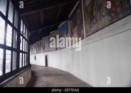 Europa, Italia, Toscana, la Verna, Santuario francescano sul Monte penna, nell'Appennino Toscano, nella valle del Casentino, Foto Stock