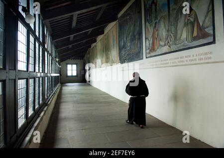 Europa, Italia, Toscana, la Verna, Santuario francescano sul Monte penna, nell'Appennino Toscano, nella valle del Casentino, Foto Stock