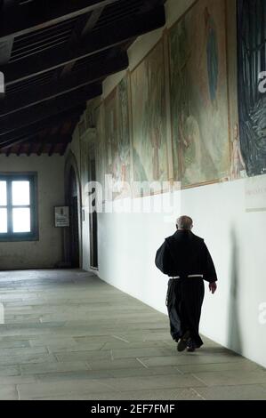 Europa, Italia, Toscana, la Verna, Santuario francescano sul Monte penna, nell'Appennino Toscano, nella valle del Casentino, Foto Stock