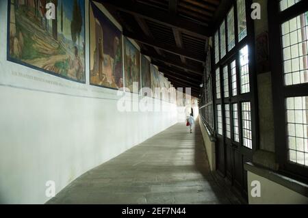 Europa, Italia, Toscana, la Verna, Santuario francescano sul Monte penna, nell'Appennino Toscano, nella valle del Casentino, Foto Stock