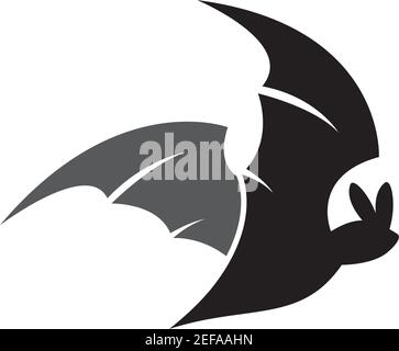 Disegno dell'illustrazione dell'icona vettoriale del modello del logo BAT Illustrazione Vettoriale