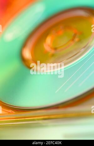 Primo piano di un CD in una custodia Foto Stock