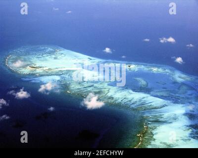 Vista aerea di un'isola Foto Stock